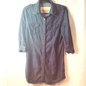 3/4  Sleeve Denim Dress Size Large